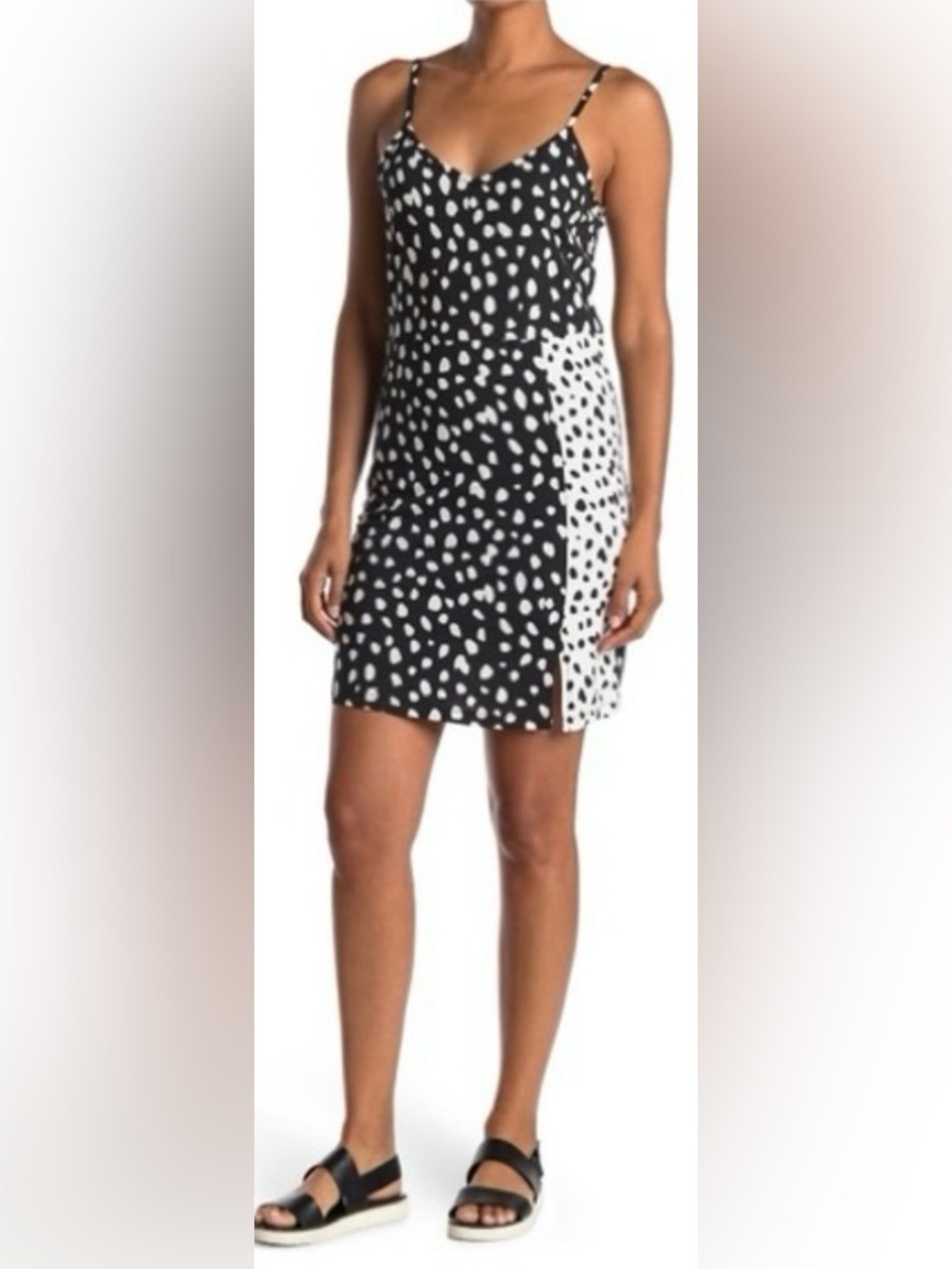Vero Moda Black and White Sleeveless Sundress Size XS